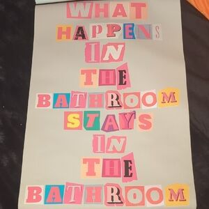 Colorful Bathroom Wall Art